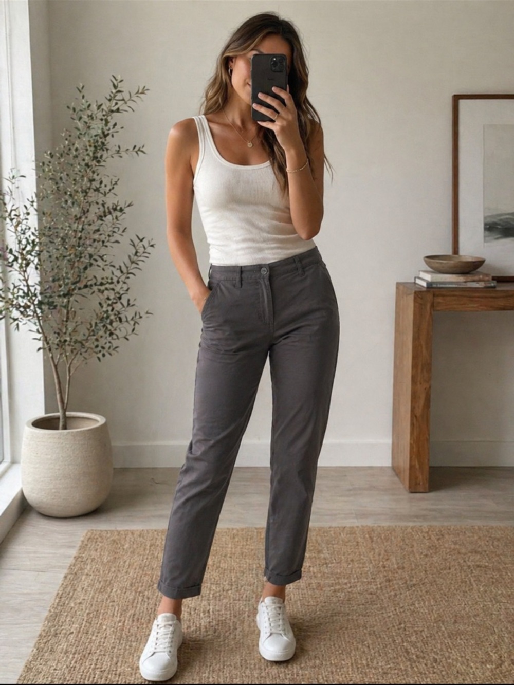 BYLT Gray Chino Style Golf Pants Large Stretch Performance Pants - Picture 2 of 6